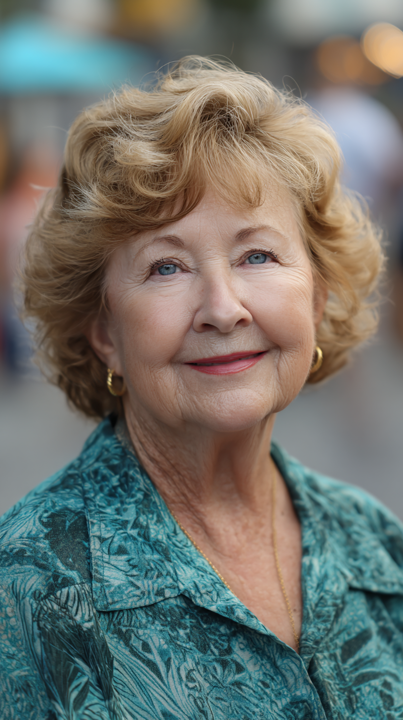 Textured Feathered Curls with Lively Volume