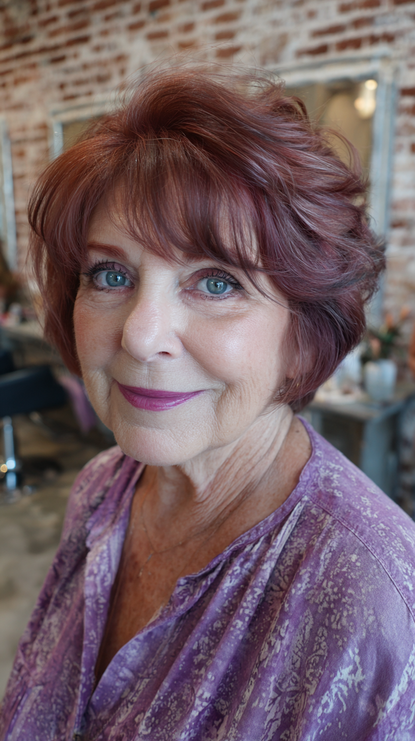 Textured Feathered Cut with Soft Volume