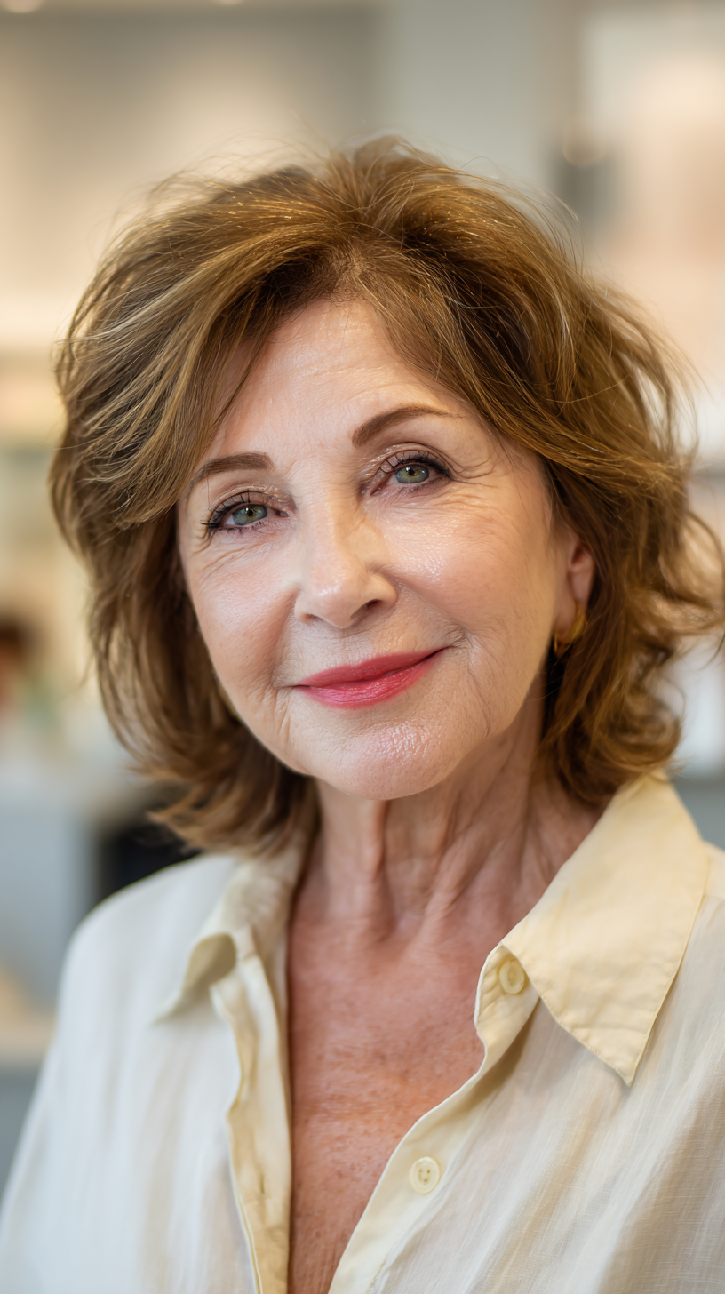 Textured Feathered Layers with Soft Waves