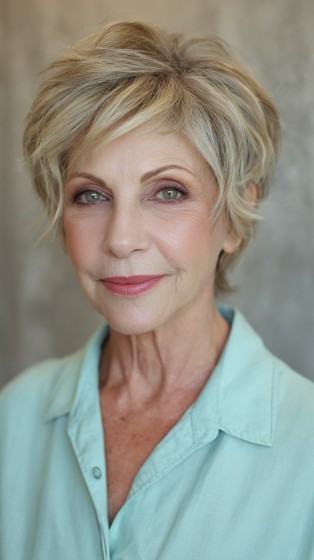 Textured Short Cut with Lively Volume