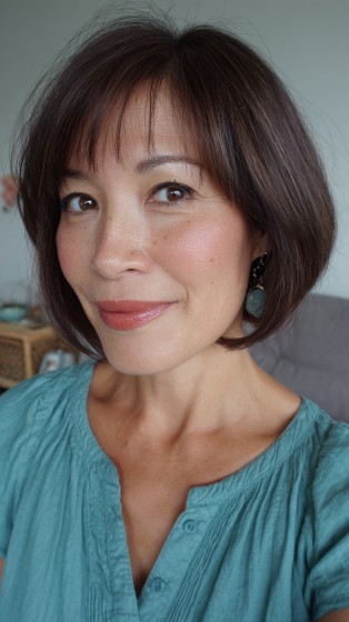 Trendy Rounded Bob with Subtle Layers