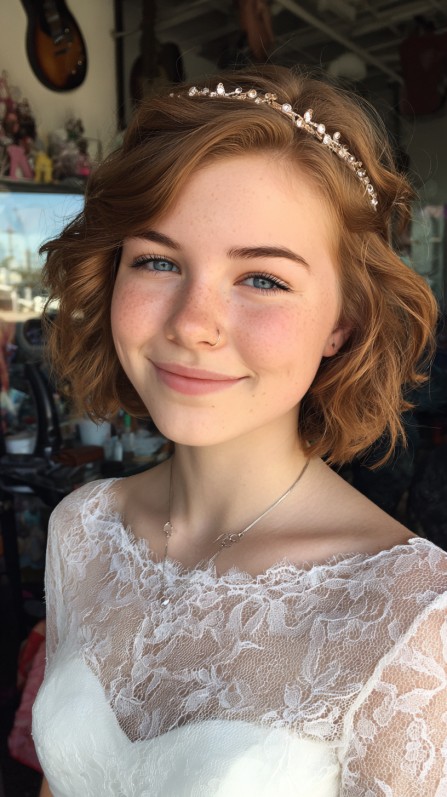 Textured Short Bob with Soft Waves