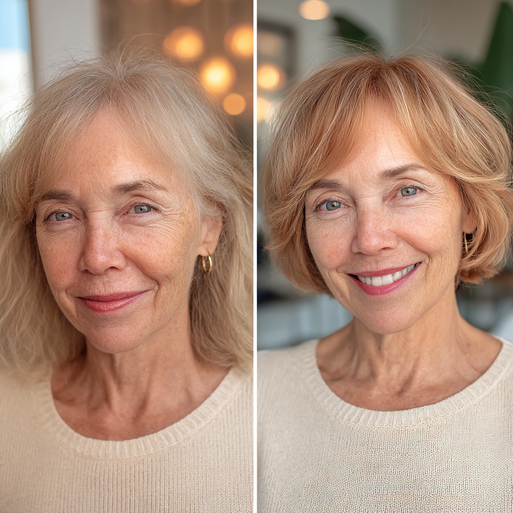 Charming Rose Gold Textured Short Bob with Subtle Layers