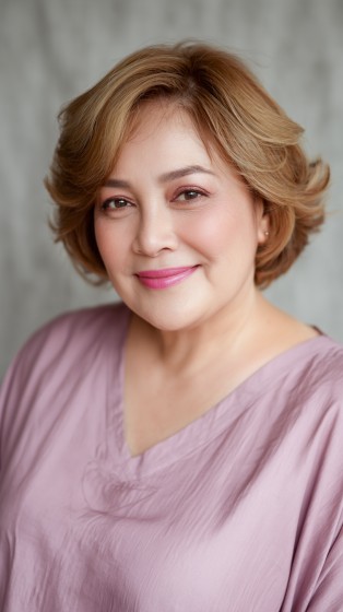 Chic Light Brown Textured Bob with Soft Layers