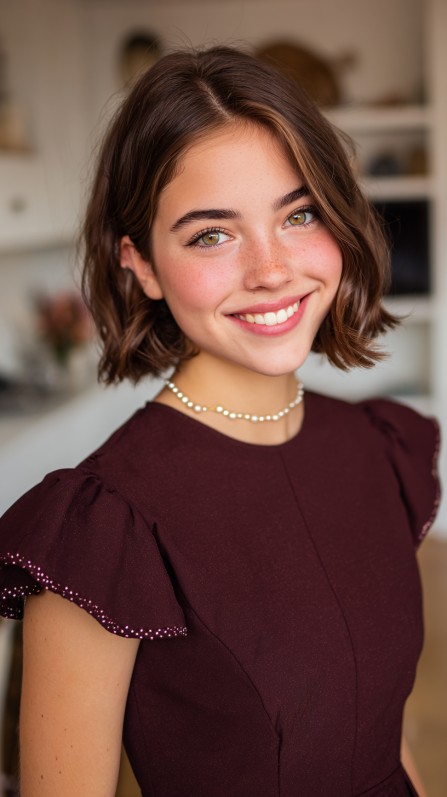 Chic Textured Bob with Subtle Waves