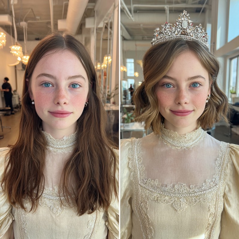 Chic Textured Lob with Soft Waves