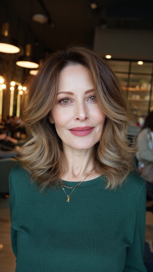 Effortlessly Voluminous Light Brown Waves