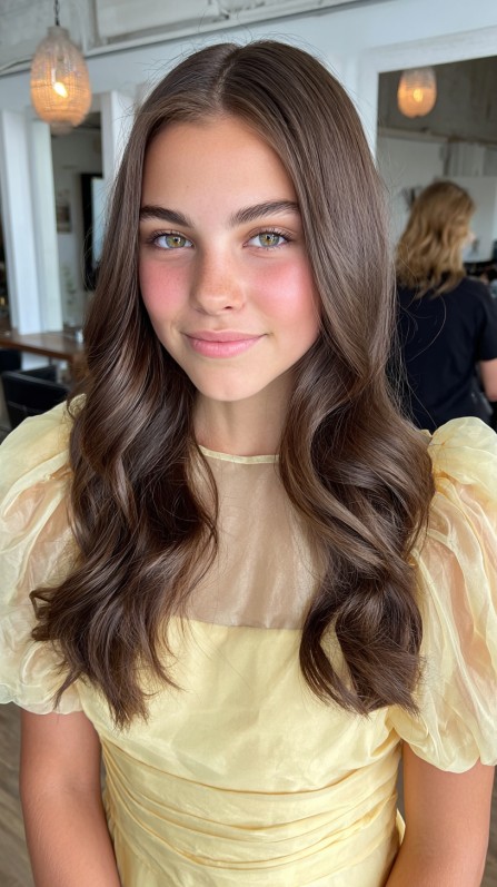 Elegant Loose Curls with Natural Volume