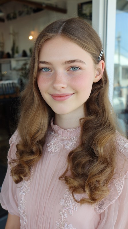 Soft Romantic Curls with Graceful Volume