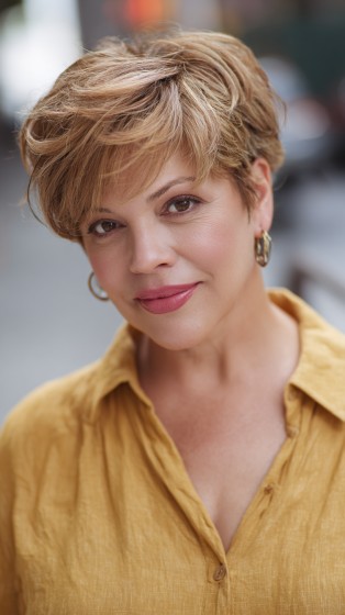 Textured Light Brown Pixie Cut with Volume