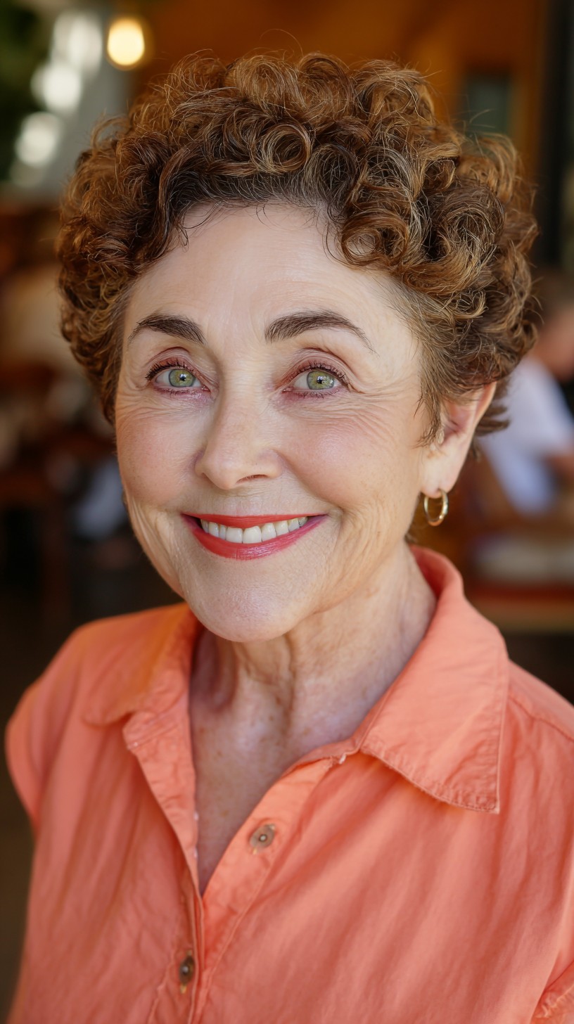 Charming Curly Crop with Defined Texture