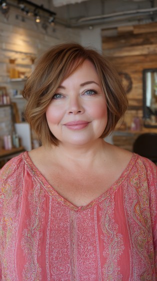 Softly Layered Shoulder-Length Cut with Gentle Face-Framing Layers