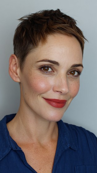 Textured Short Crop with Subtle Highlights