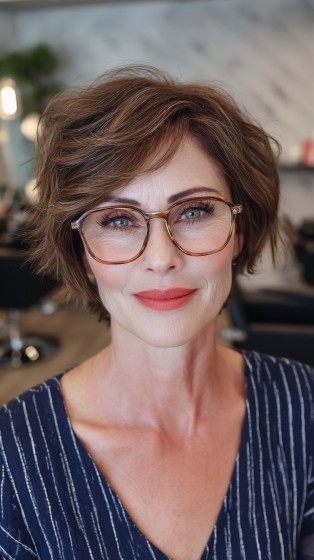 Textured Short Cut with Soft Volume