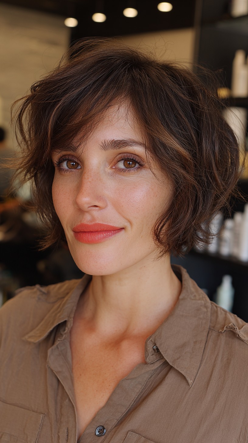 Textured Short Pixie with Soft Layers