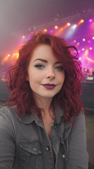 Bold Curly Red Locks with Defined Curls