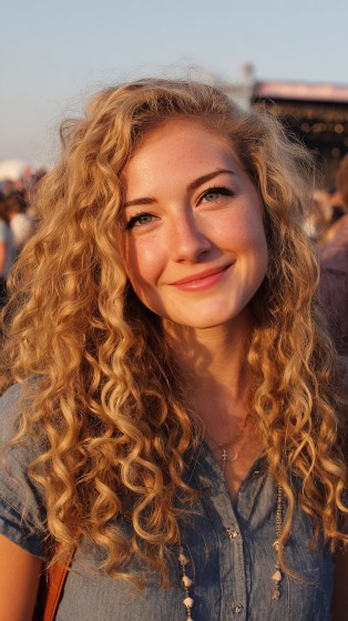 Charming Defined Curls with Natural Volume
