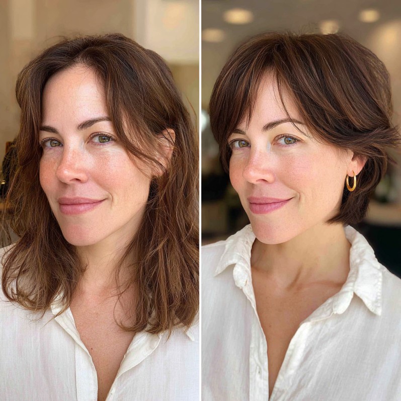 Chic Layered Tousled Pixie Bob