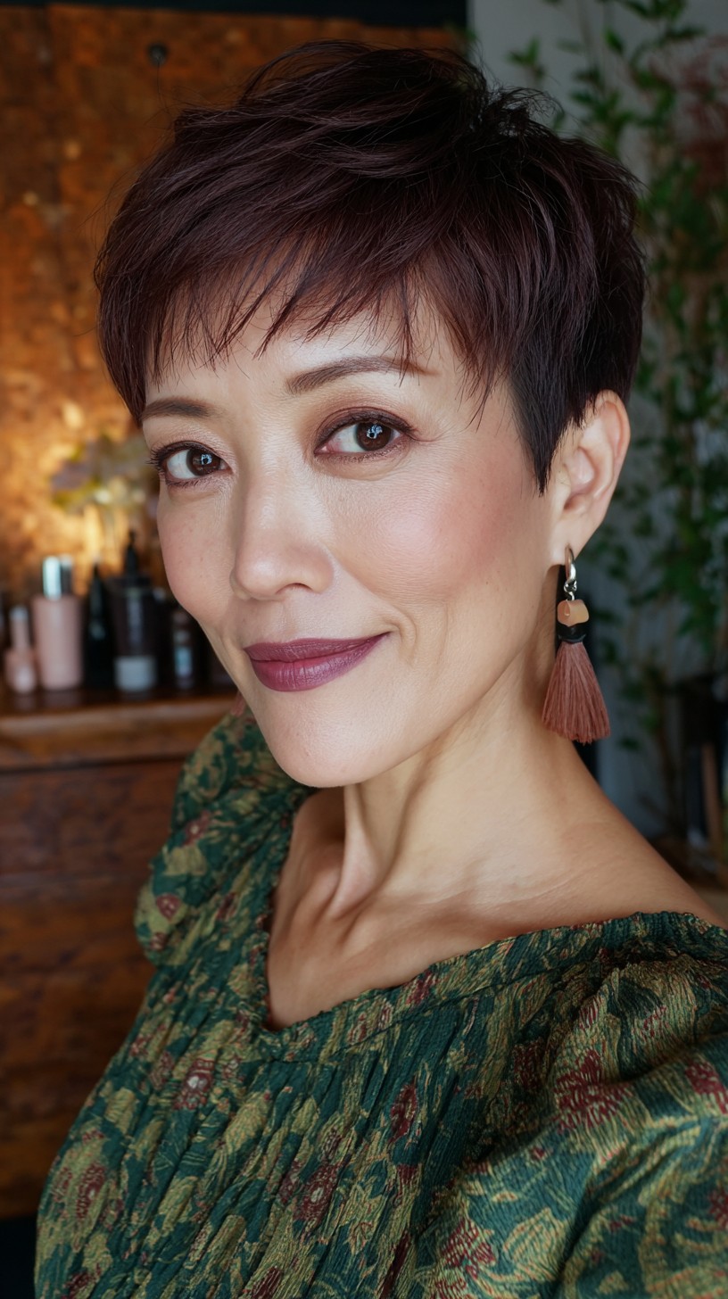 Chic Short Pixie with Textured Layers