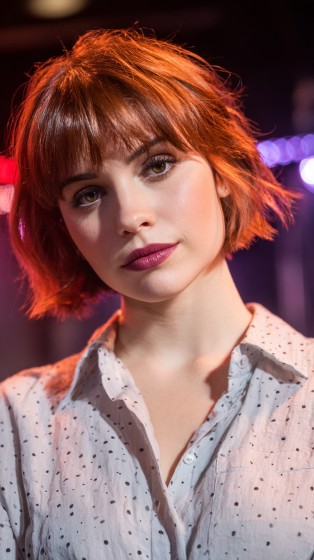 Chic Textured Bob with Subtle Bangs