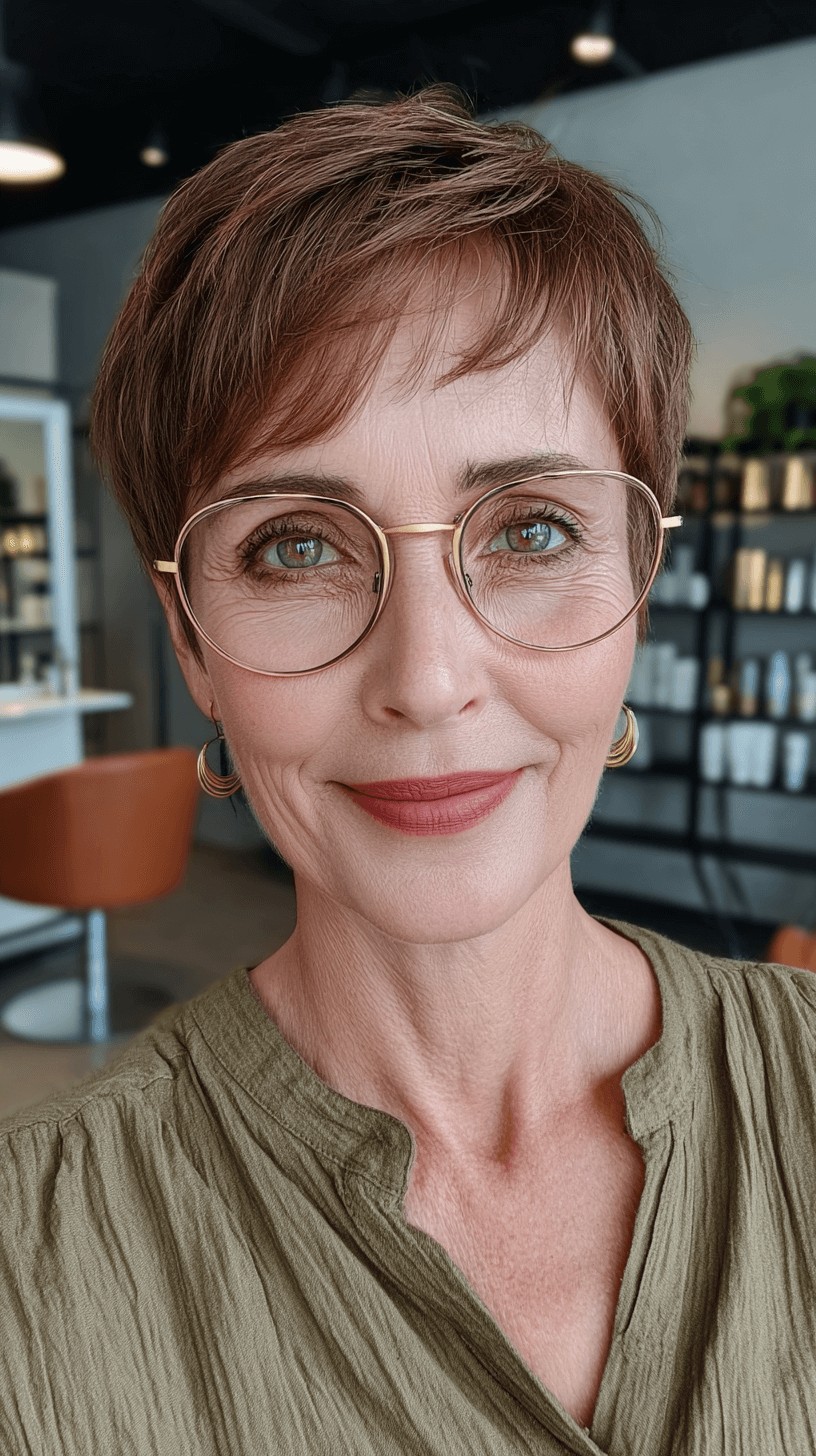 Chic Textured Pixie Cut with Soft Layers
