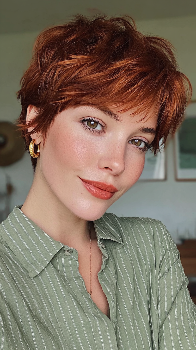 Chic Textured Pixie with Playful Layers
