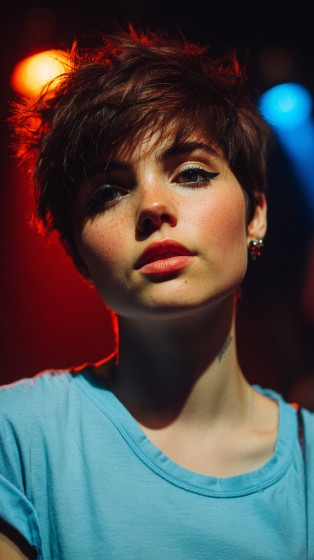 Edgy Textured Pixie Cut with Subtle Highlights