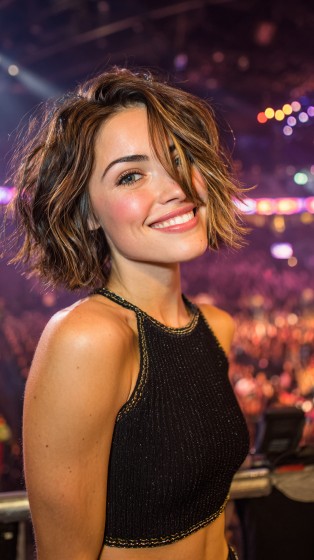 Modern Textured Bob with Lively Movement