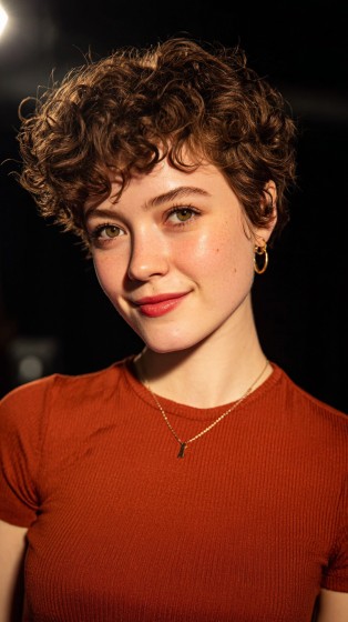 Playful Curly Crop with Defined Texture