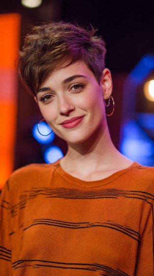 Playful Textured Pixie Cut with Asymmetrical Layers