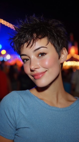 Playful Textured Pixie Cut with Spiky Layers