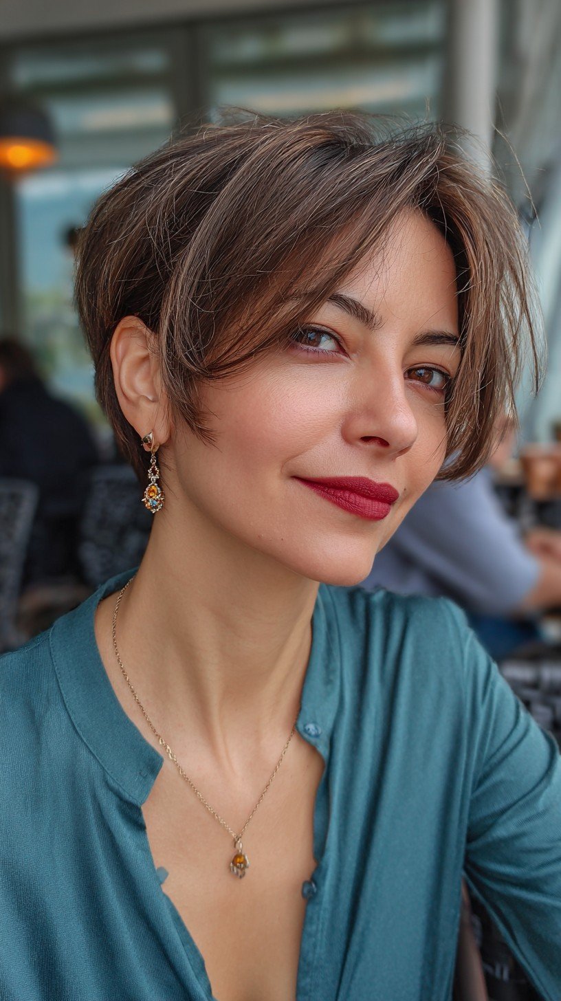 Stylish Textured Pixie with Soft Face-Framing Layers