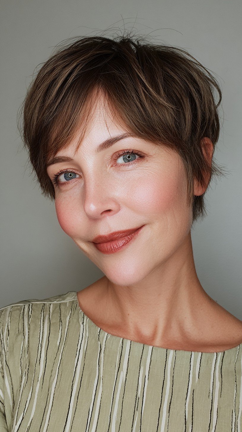 Textured Choppy Pixie Cut with Soft Layers