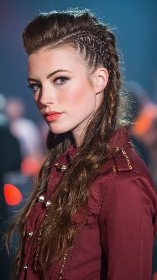Textured Half-Up Braid with Loose Waves
