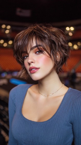 Textured Short Shag with Playful Layers