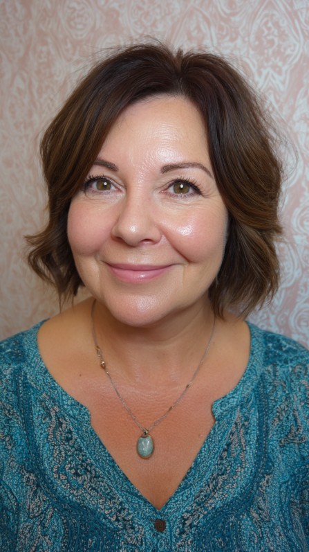 Chic Textured Bob with Soft Waves