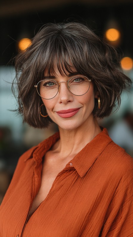 Stylish Textured Bob with Soft Waves