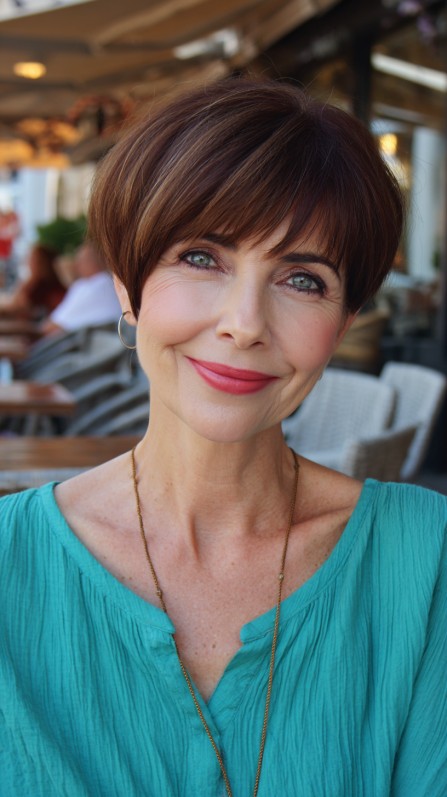 Chic Textured Pixie Cut with Subtle Highlights