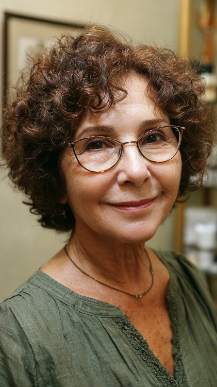 Charming Curly Lob with Soft Volume