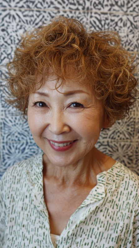 Charming Soft Curly Crop with Playful Volume