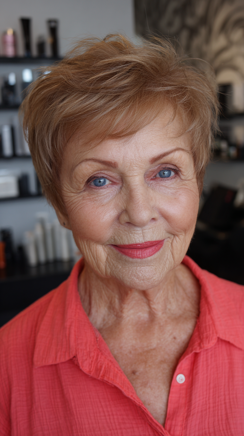Chic Short Pixie with Textured Volume