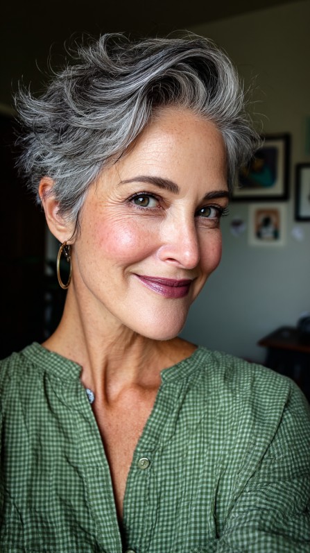 Chic Textured Pixie Cut with Effortless Volume