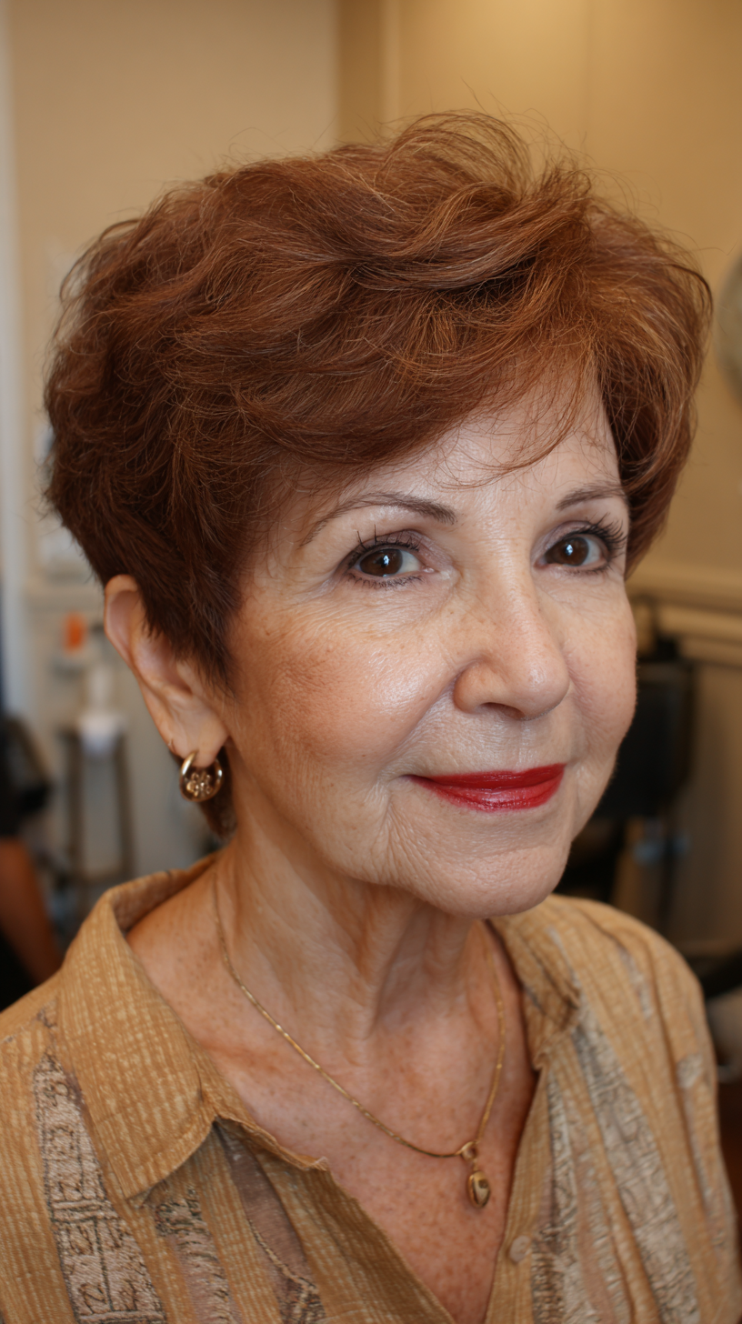 Chic Textured Pixie with Lush Volume