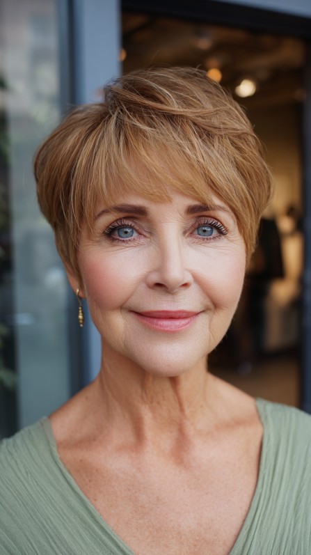 Chic Textured Pixie with Soft Volume