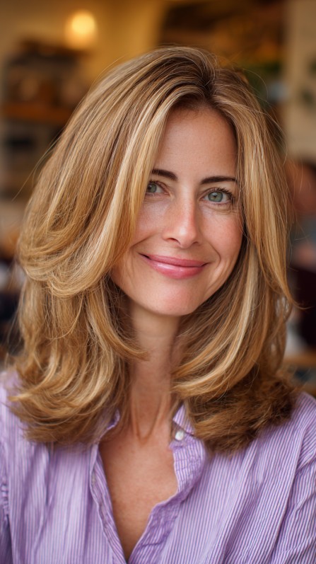 Elegant Soft Layers with Subtle Face Framing