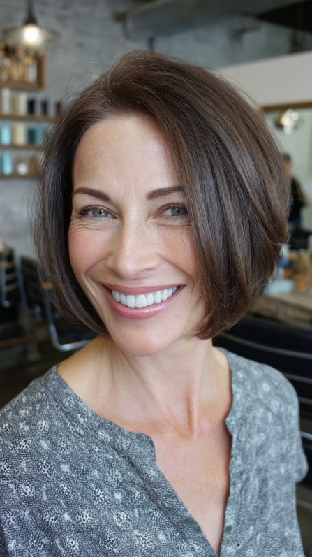 Elegant Textured Bob with Soft Layers