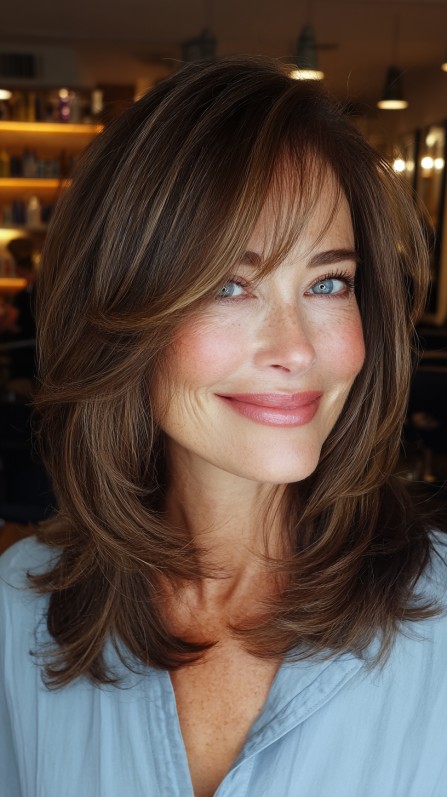 Modern Layered Cut with Soft Face Framing