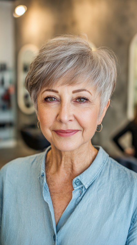 Softly Textured Short Cut with Subtle Layers