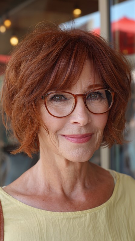 Textured Short Bob with Soft Face-Framing Layers