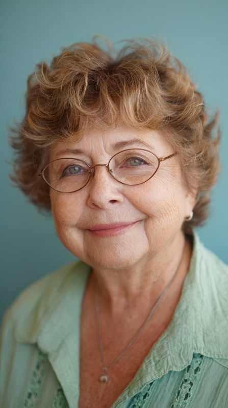 Textured Short Curly Cut with Soft Volume